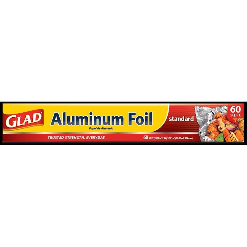 Glad BBP0494 Standard Foil, 60 sq-ft Capacity, Aluminum
