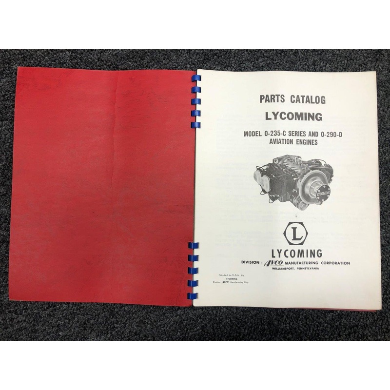 Lycoming O-235-C & O-290-D Parts Catalog