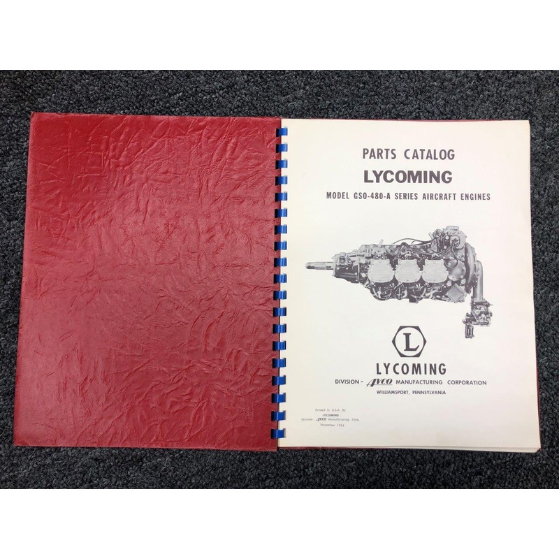 1956 Lycoming GSO-480-A Parts Catalog