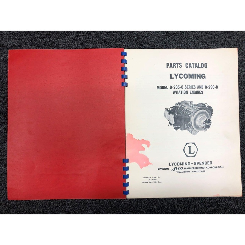 Lycoming 0-235-C & 0-290-D Parts Catalog