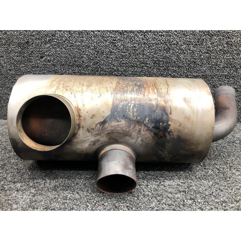 0550176-59, 0550176-37 Continental O-300-D Exhaust Muffler with Shroud LH