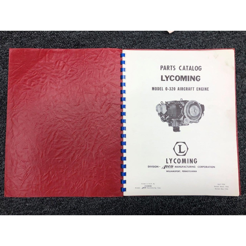 1956 Lycoming O-320 Parts Catalog