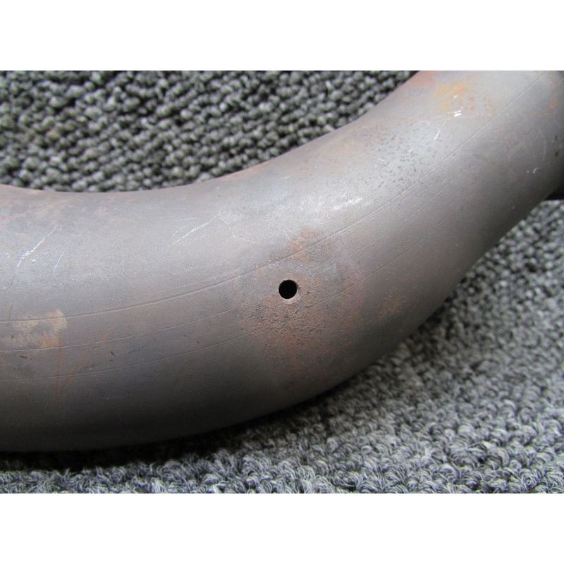 9910295-18 Continental TSIO-520-J Exhaust Riser Forward RH with Probe Hole
