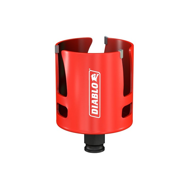 Diablo Demo Demon DHS2750CTR Hole Saw, 2-3/4 in Dia, 2-3/8 in D Cutting, 1-5/8 in Arbor, Carbide Cutting Edge