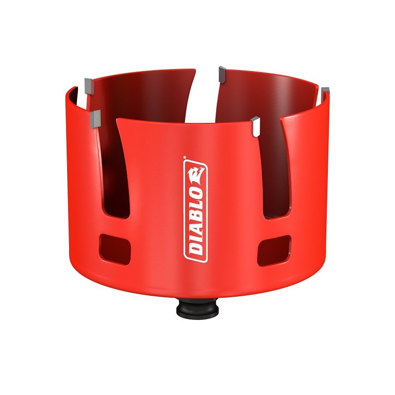 Diablo Demo Demon DHS4000CTR Hole Saw, 4 in Dia, 2-3/8 in D Cutting, 1-5/8 in Arbor, Carbide Cutting Edge