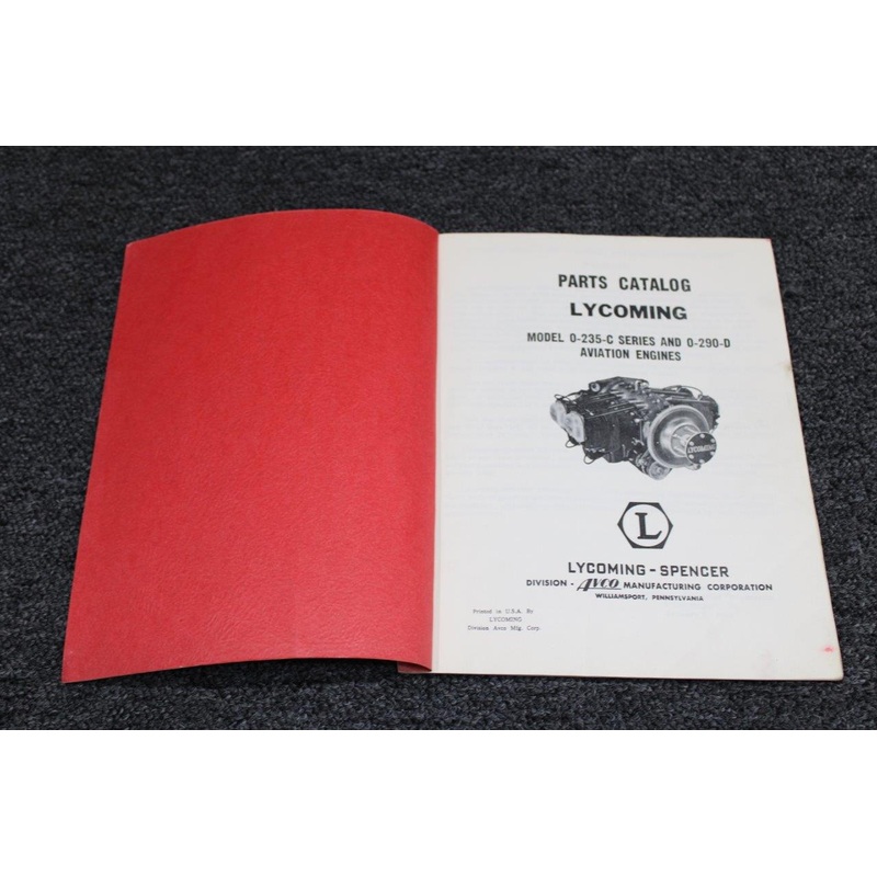 Lycoming O-235-C, O-290-D Parts Catalog