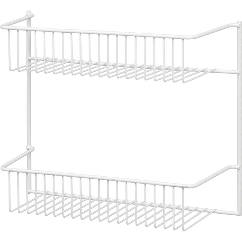 ClosetMaid 8002 Series Wall Rack, 5 in L x 12-1/2 in W x 10-1/2 in H Dimensions, Steel, White