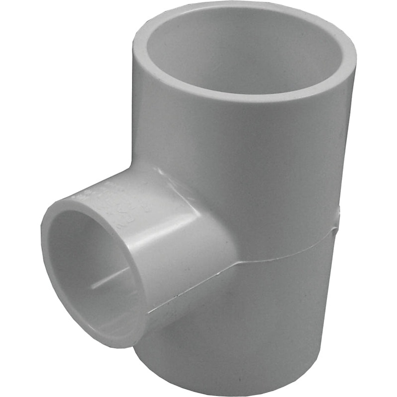 IPEX 435803 Pipe Tee, 1-1/2 x 1-1/4 in, Socket, PVC, White, SCH 40 Schedule, 150 psi Pressure