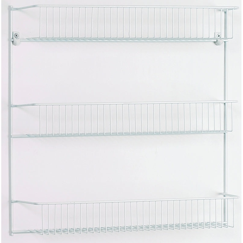 ClosetMaid 8022 Series Wall Rack, 5 in L x 18-3/4 in W x 18-1/2 in H Dimensions, Steel, White