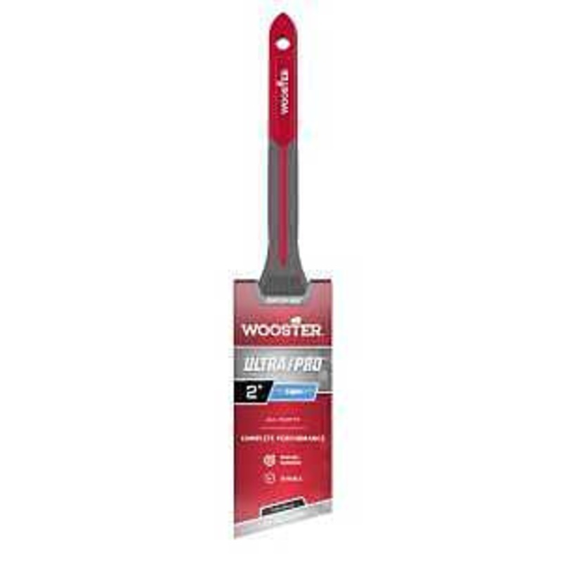 Wooster Ultra/Pro GRIPTECH MAX Series G4181-2 Paint Brush, 2 in W, Firm Thin Angle Brush, 2-5/8 in L Bristle
