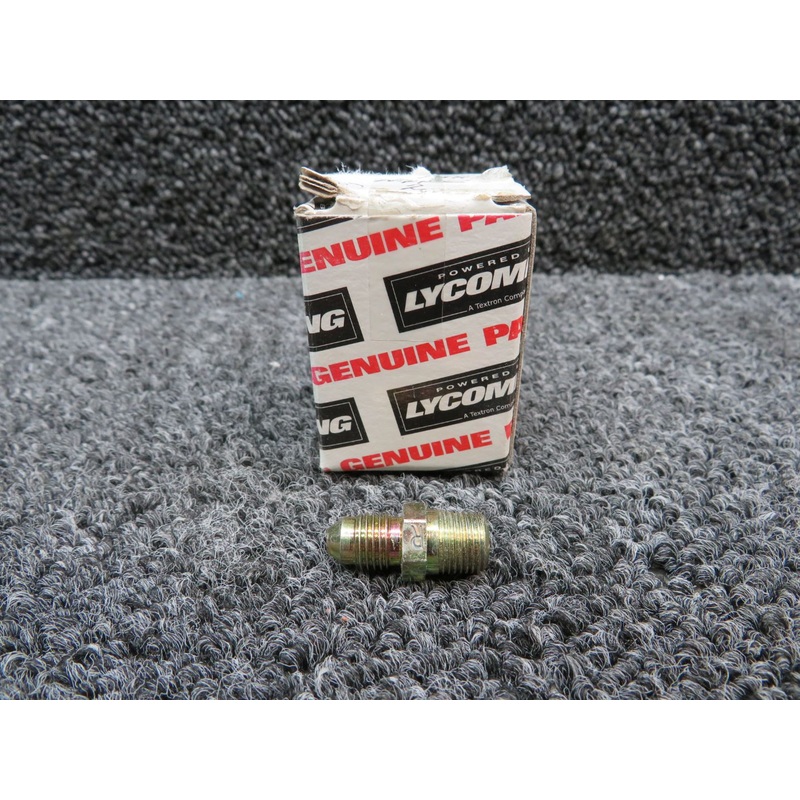 02G21382 (Alt: 75447) Lycoming Fuel Nipple with 8130-3 (New Old Stock)