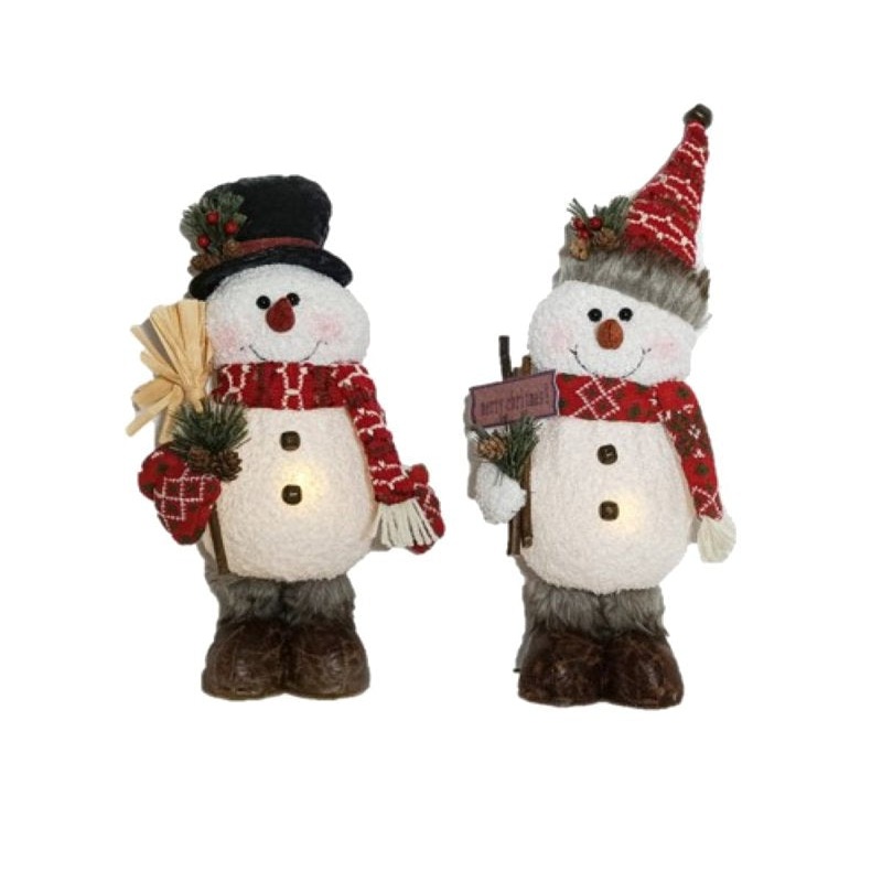 Santas Forest 48903 LED Standing Snowman, B/O, 16 in