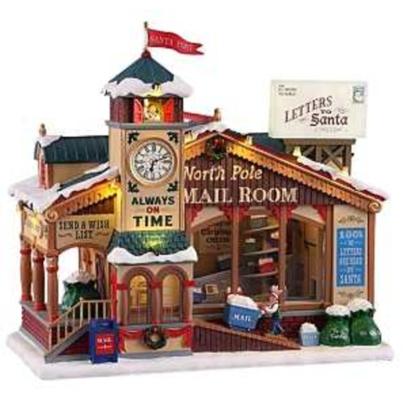 Lemax 15733 North Pole Mail Room Figurine, 4.5 V Adaptor