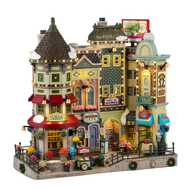 LIC LTD 45227 Jingle Bell Bazaar, Caddington Village, Resin