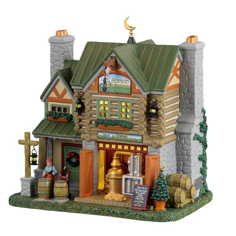 LIC LTD 35076 Spruce Mountain Distillery & Moonshine, Caddington Village, Porcelain