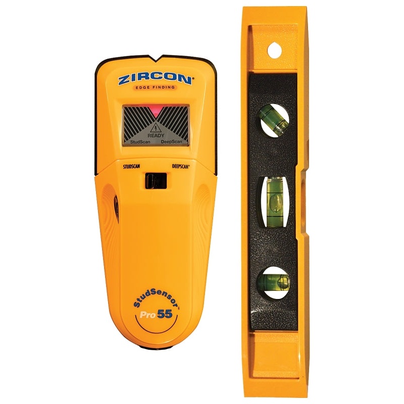 Zircon StudSensor e50 Series 64973 Stud Finder, 9 V Battery, 1-1/2 in Detection, Detectable Material: Metal/Wood
