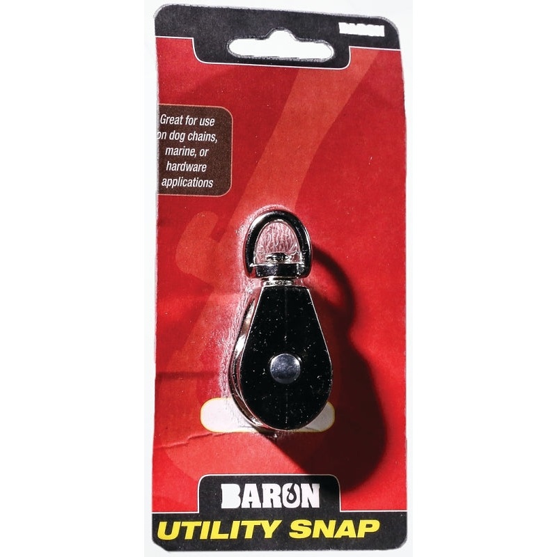 Baron C-0173ZD-2 Rope Pulley, 22 lb Working Load, 2 in Sheave, Nickel