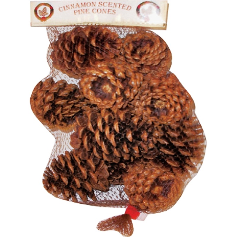 Hometown Holidays 70410-20 Christmas Specialty Decoration, Scented Pine Cone, Natural Wood/Cinnamon Oil, Brown