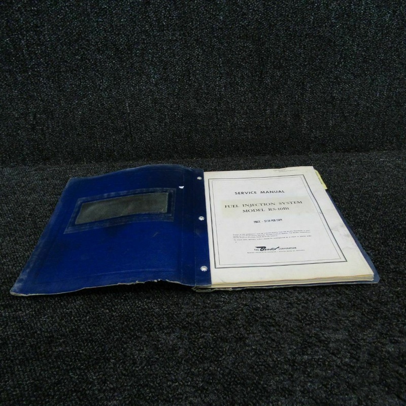 15-318  1961 Bendix RS-10B1 Fuel Injection System Service Manual (C20)