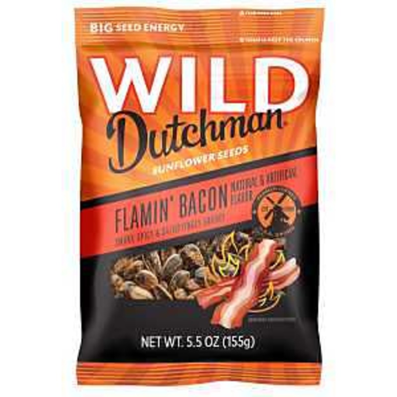 WILD Dutchman 509 Sunflower Seeds, Flamin Bacon, 5.5 oz Bag