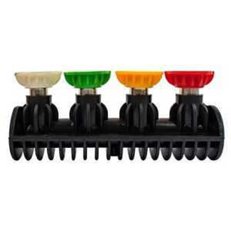 Forney 75151 Nozzle Holder and Nozzle, 0, 15, 25, 40 deg Angle, 1/4 in Nozzle, Quick-Connect, Polymer/Stainless Steel