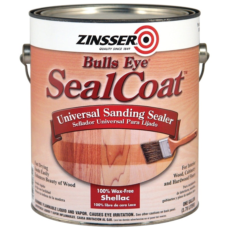 Zinsser 821 Sanding Sealer, Clear, Liquid, 1 gal