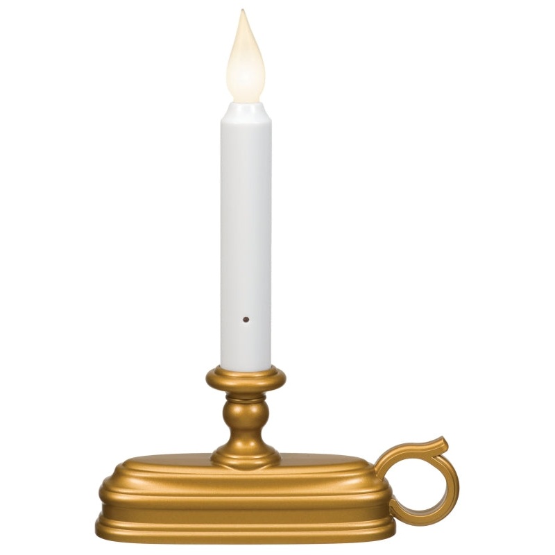 Xodus Innovations FPC1325B Candle, C Alkaline Battery, LED Bulb, Antique Brass Holder