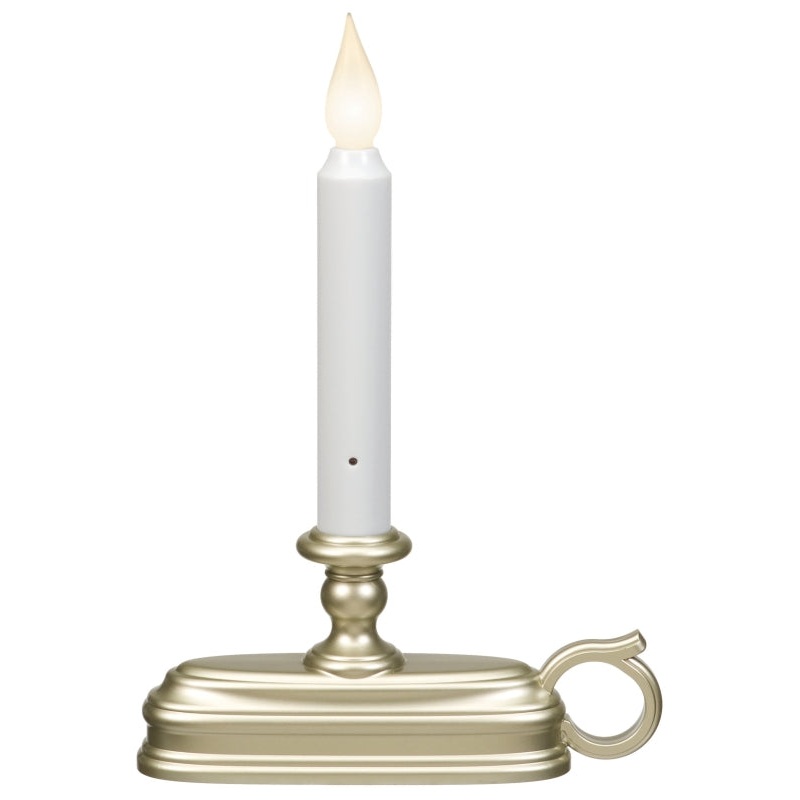Xodus Innovations FPC1325P Candle, C Alkaline Battery, LED Bulb, Pewter Holder