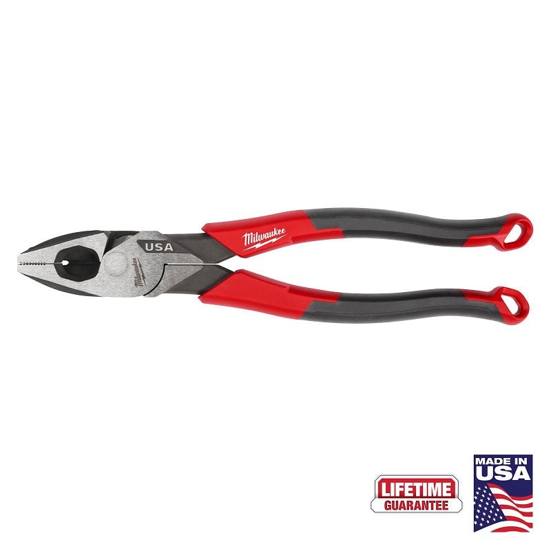Milwaukee MT550 Lineman’s Pliers, 9 in OAL, 0.74 in W Jaw, 1.39 in Jaw Opening