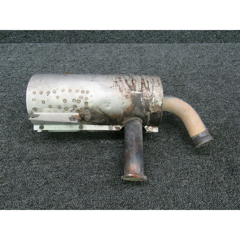 0450400-3, 0450400-23 Continental O-200-A Exhaust Muffler with Shroud LH