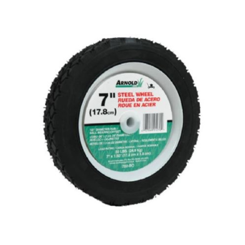 Arnold Universal Offset Hub Replacement Lawn Mower Wheel Steel