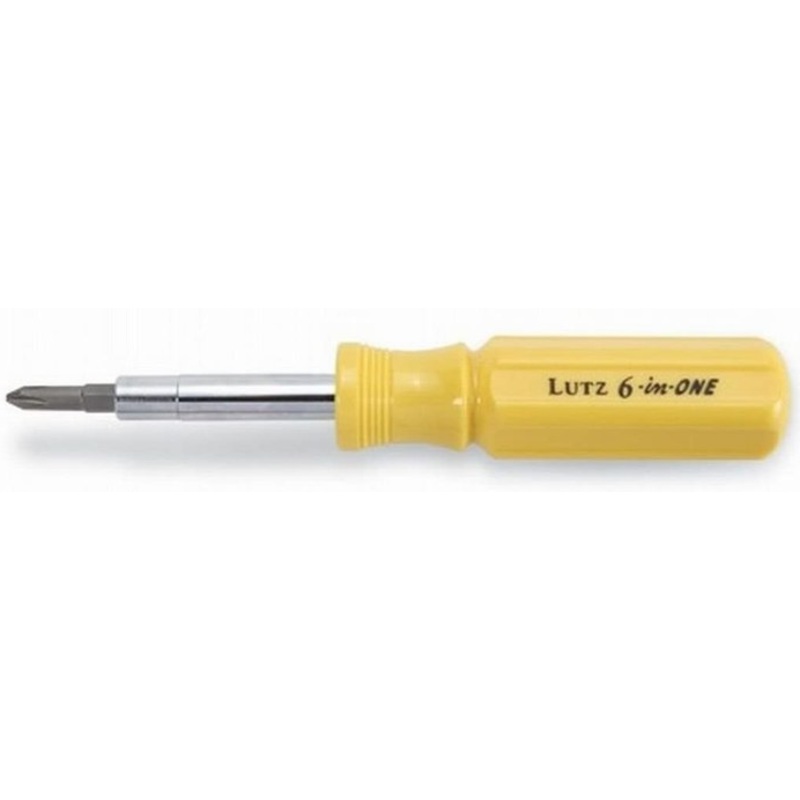 Lutz 6-in-1 Screwdriver Chrome Vanadium Steel Blade