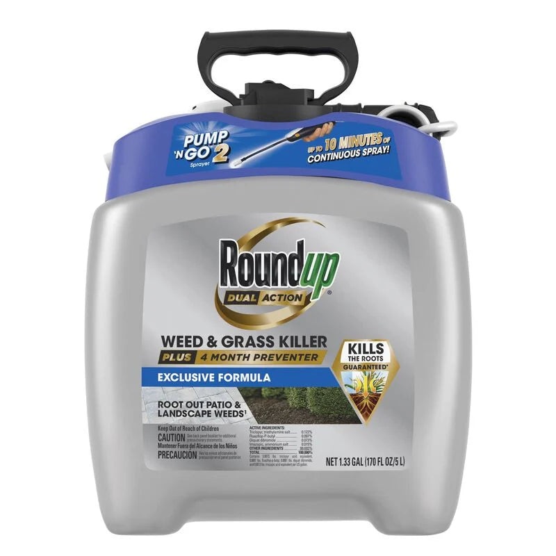 Roundup Weed & Grass Killer Plus 4 Month Preventer with Pump ‘N Go 2 Sprayer