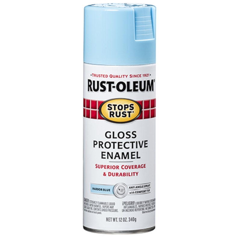 Rust-Oleum Protective Enamel Spray Paint Gloss Harbor Blue