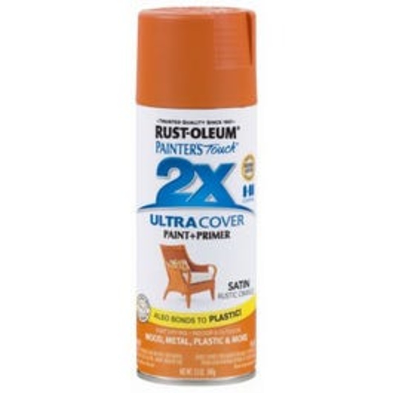Painter’s Touch 2X Spray Paint, Satin Rustic Orange, 12-oz.