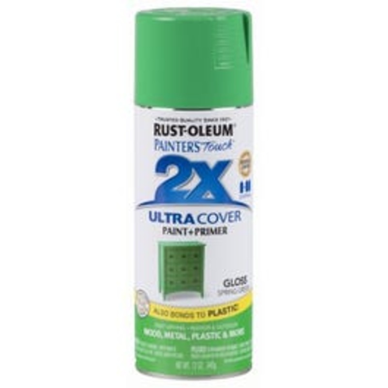 Painter’s Touch 2X Spray Paint, Gloss Spring Green, 12-oz.