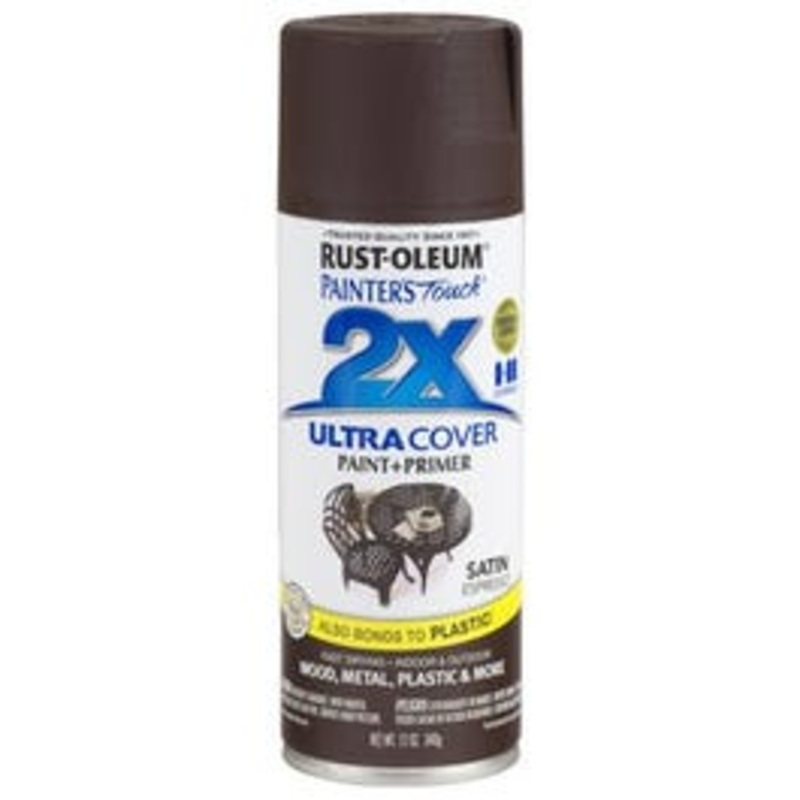 Painter’s Touch 2X Spray Paint, Satin Espresso, 12-oz.
