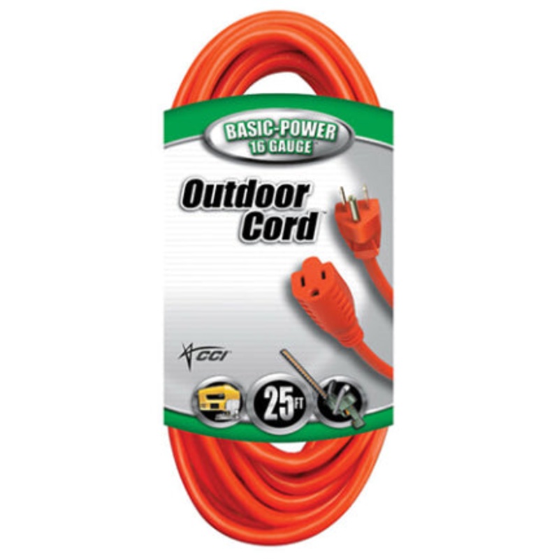 25 16/3 SJTW ORANGE OUTDOOR CORD
