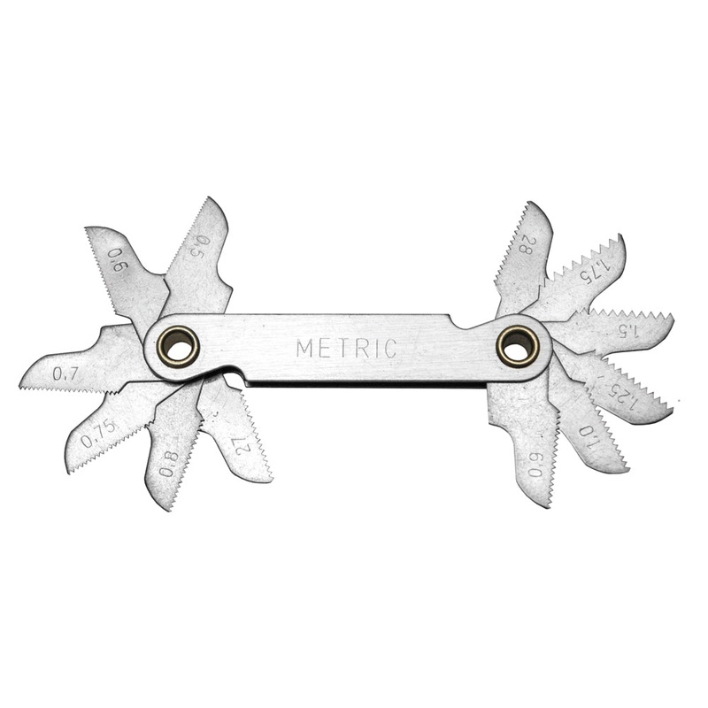 Century Drill And Tool Pitch Gauge Metric 0.50-1.75 Pitch Npt And Bsp