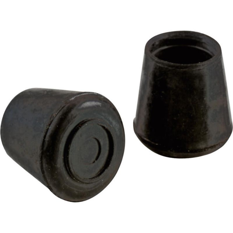 Shepherd Hardware 3/4-Inch Inside Diameter Rubber Leg Tips, 4-Pack, Black