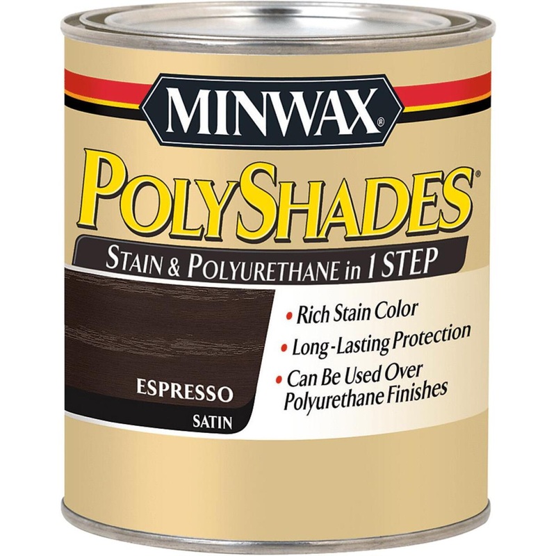 Minwax Polyshades 1/2 Pt. Satin Stain & Finish Polyurethane In 1-Step, Espresso
