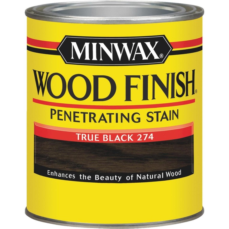 Minwax Wood Finish Penetrating Stain, True Black, 1 Qt.
