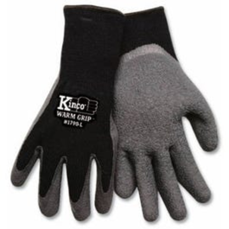 Men’s Cold-Weather Latex-Coated Knit Glove, XL