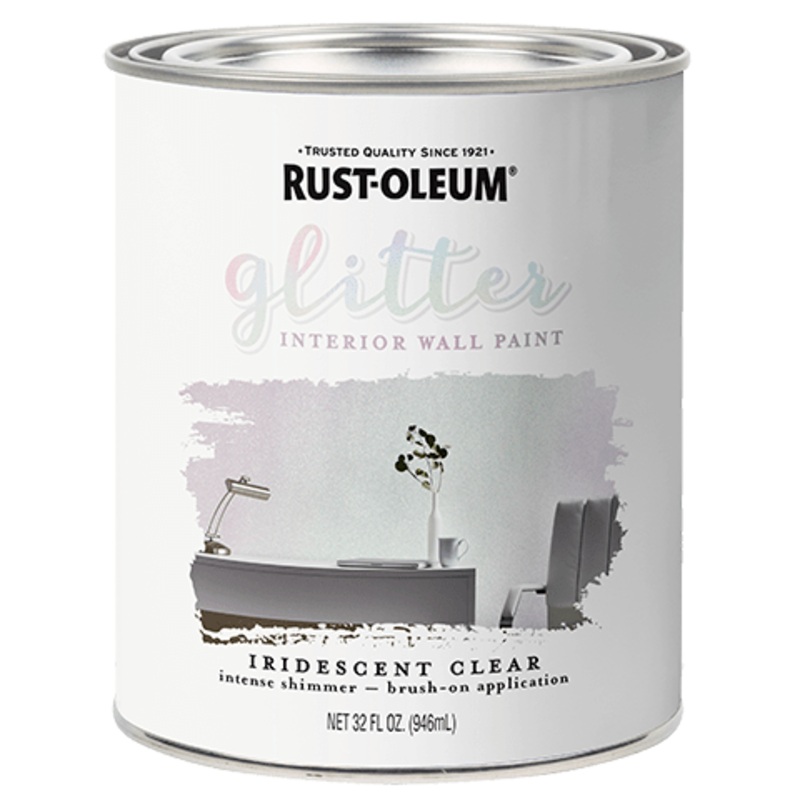 Rust-Oleum Glitter Interior Wall Paint Iridescent Clear