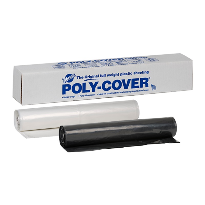 Warp Brothers Poly-Cover Genuine Plastic Sheeting 10ft. X 25ft. 3 Mil