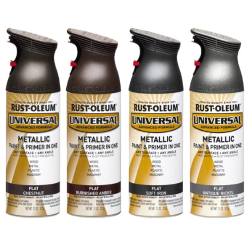 SPRAY PAINT 12 OZ FLAT SOFT IRON UNIVER