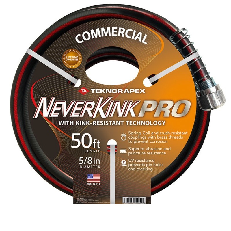 Teknor Apex NeverKink Pro 5/8 x 50′ Commercial Duty Garden Hose