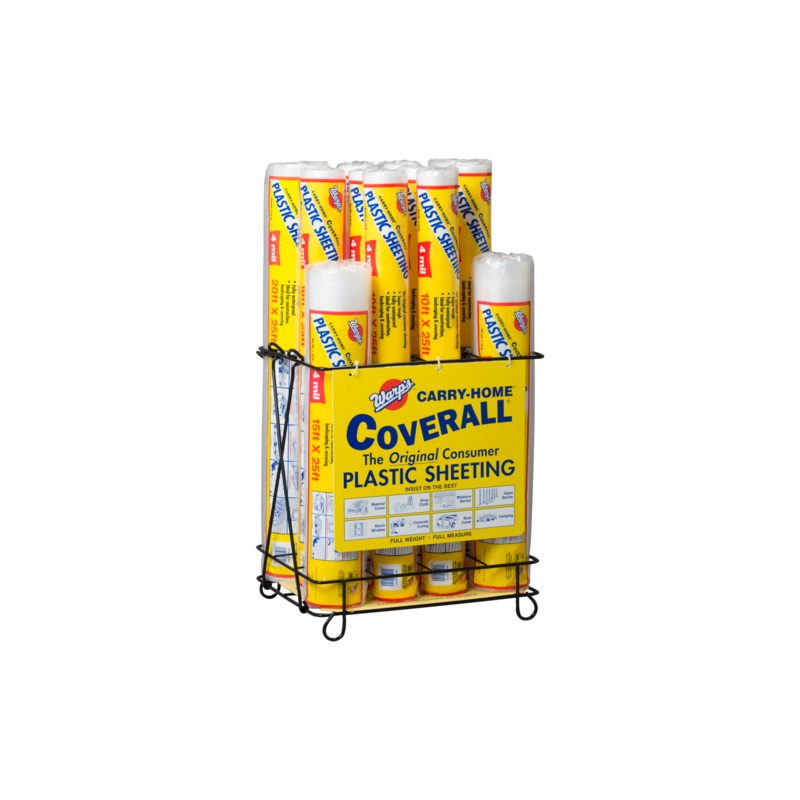 Warp Brothers Carry-Home Coverall Consumer Plastic Sheeting 10′ X 25′  6 Mil