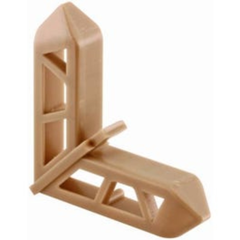 Screen Frame Corner, Bronze Plastic, 3/4 x 7/16-In., 20-Pk.