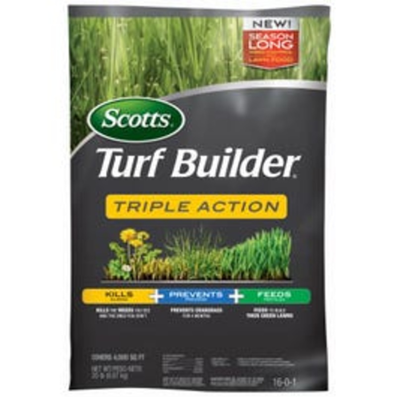Turf Builder Triple-Action Fertilizer, 4,000-Sq. Ft. Coverage